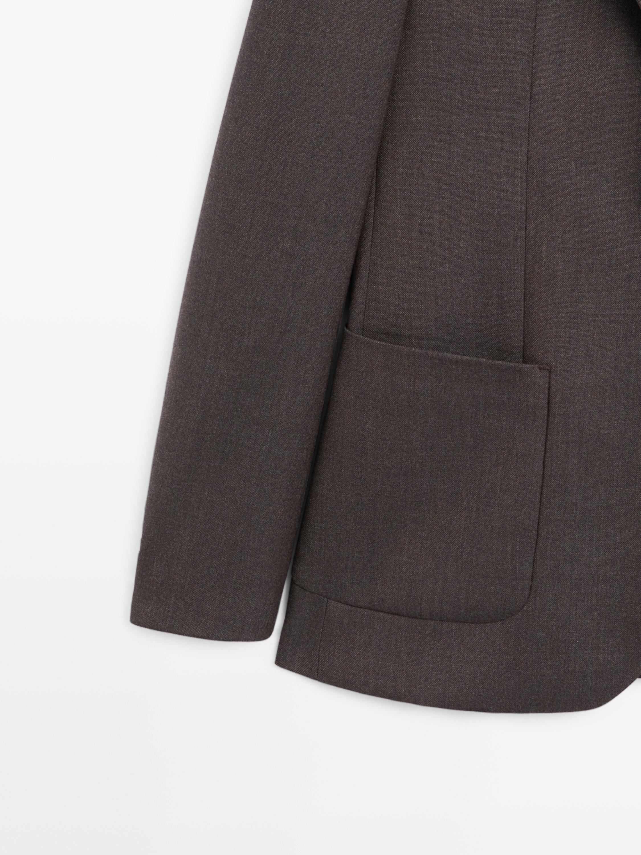 100% wool tailored blazer